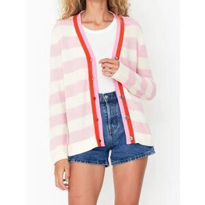 NWOT KULE The Raven Cardigan in Cream and Pink, Small $288 C37